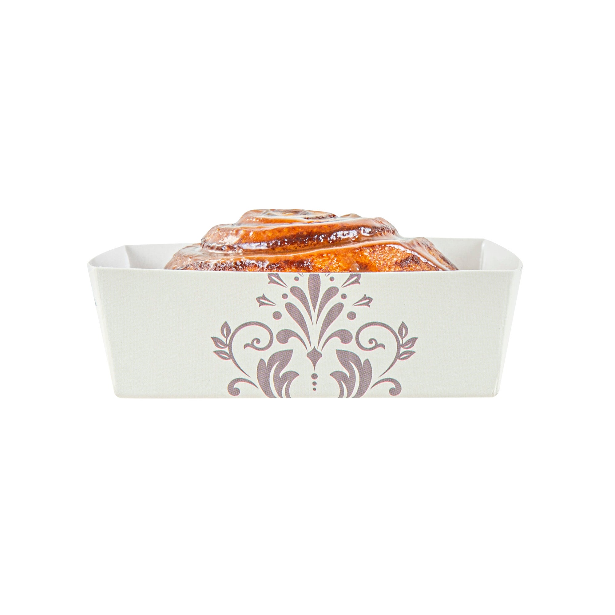 Vintage Floral Greaseproof Baking Cups - 8 oz Beige Paper Muffin Liners (4.25
