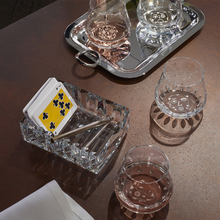 Baccarat Crystal Louxor Vide Poche - Elegant Glass Tray for Jewelry, Keys & Coins | Perfect for Home Decor & Gift Giving