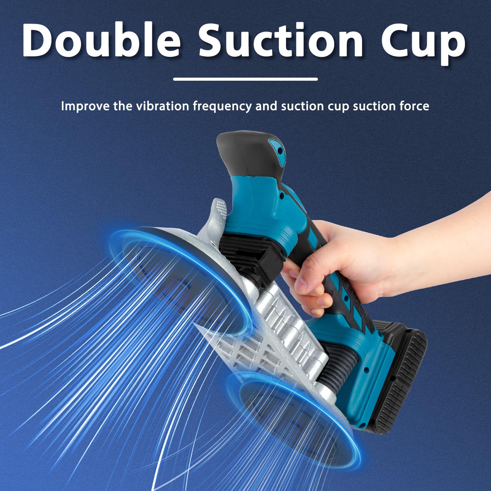 SOKO Tile Vibrator Tool - 6 Speed Adjustable Vibration Machine with Double Suction Cups for Perfect Tile Installation | Professional Floor & Wall Tile Leveling Tool for Home Renovation & Construction Projects