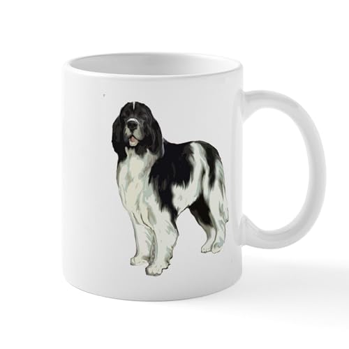 White - Standing Landseer Newfoundland Mug