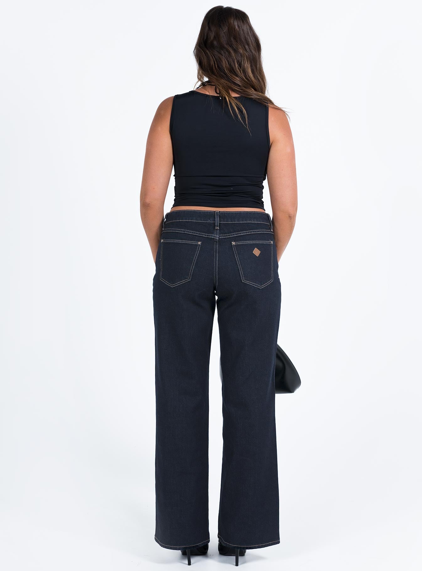 Abrand 99 Low & Wide Alice Jeans for Women - High Waist Stretch Denim Pants - Perfect for Casual Wear, Street Style & Everyday Outfits