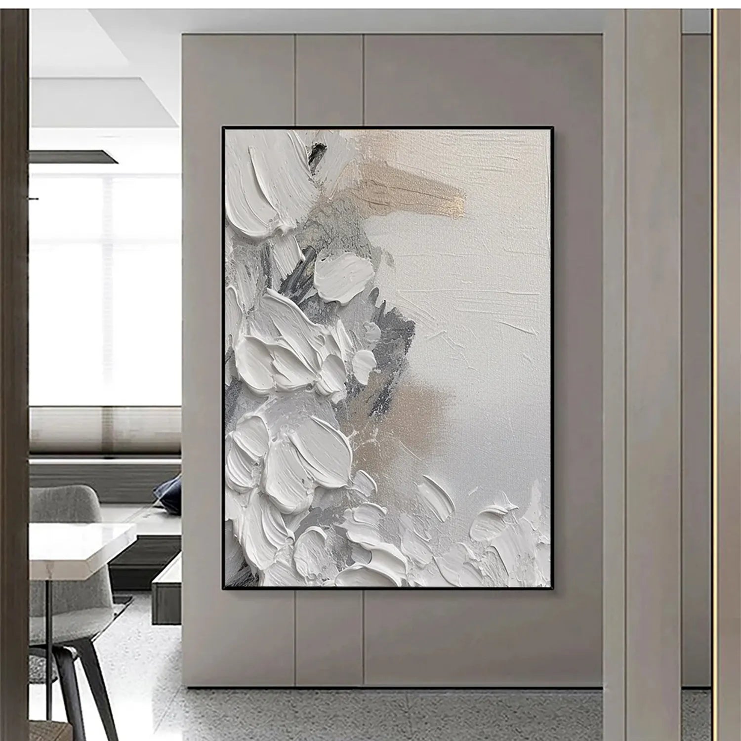 Abstract Painting #AB 150 - Modern Wall Art for Living Room, Bedroom & Office Decor | Large Canvas Artwork for Home & Business Interior Design
