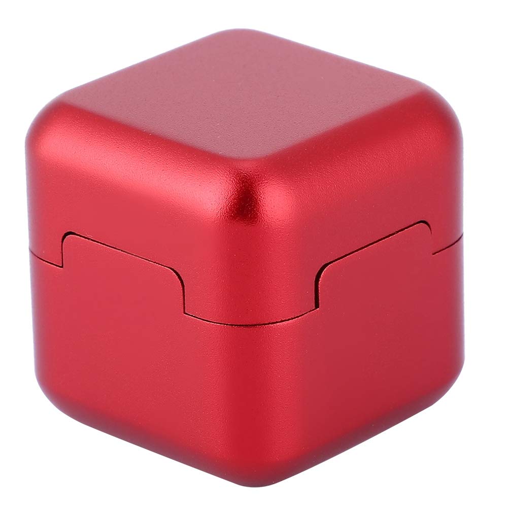 Premium Aluminum Magnetic Pool Cue Chalk Holder - Portable Mini Billiard Chalk for Snooker & Pool Players (Red) - Perfect for Bars, Game Rooms & Professional Tournaments