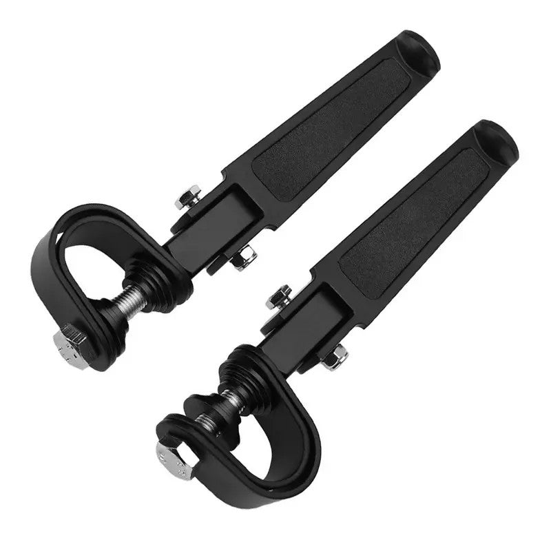 Premium Motorcycle Highway Pegs with Comfortable Rubber Inserts - Perfect for Long Rides & Cruising on Your Harley, Honda or Yamaha