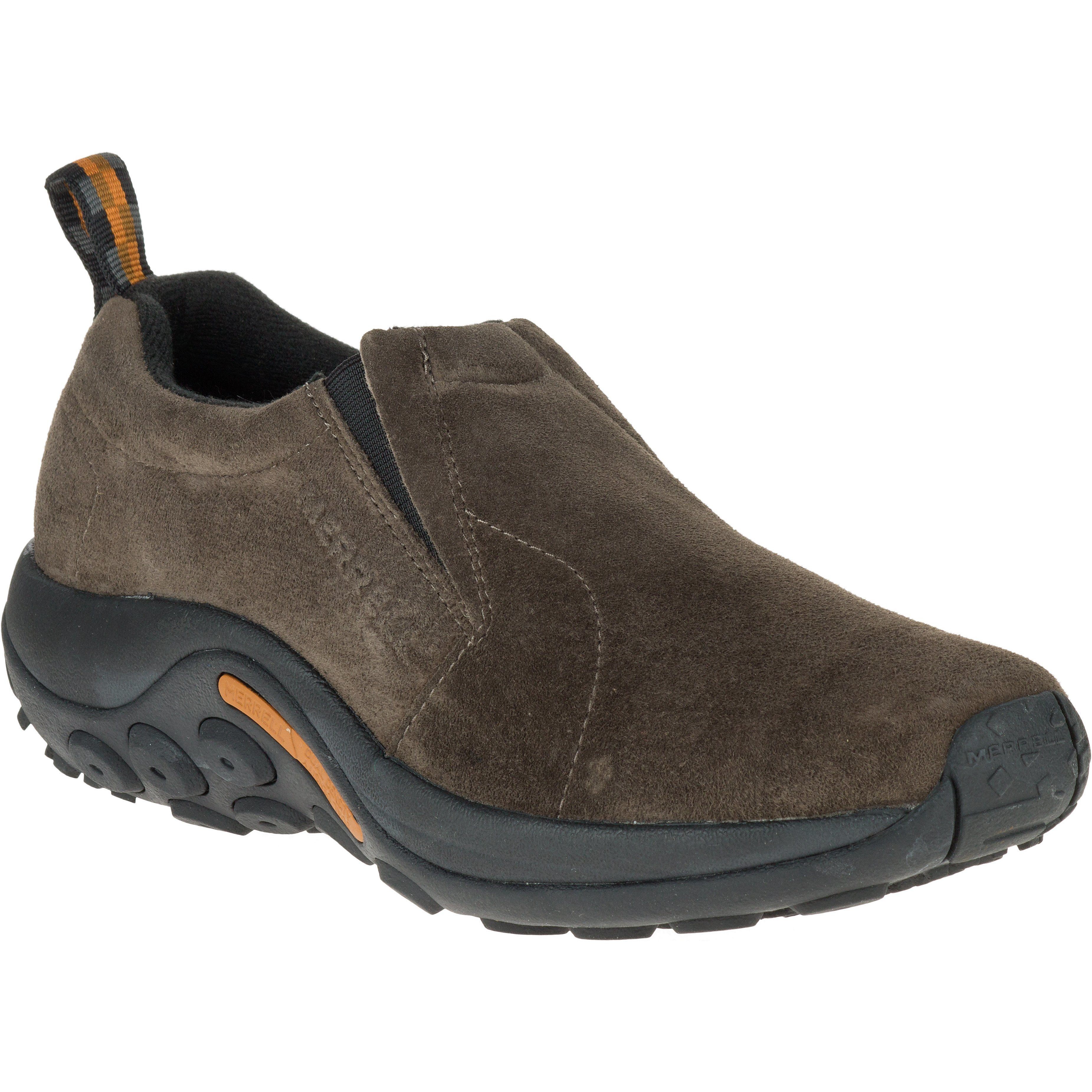 **Merrell Jungle Moc Men's Slip-On Shoes - Gunsmoke Wide Width for Outdoor, Hiking & Casual Wear**