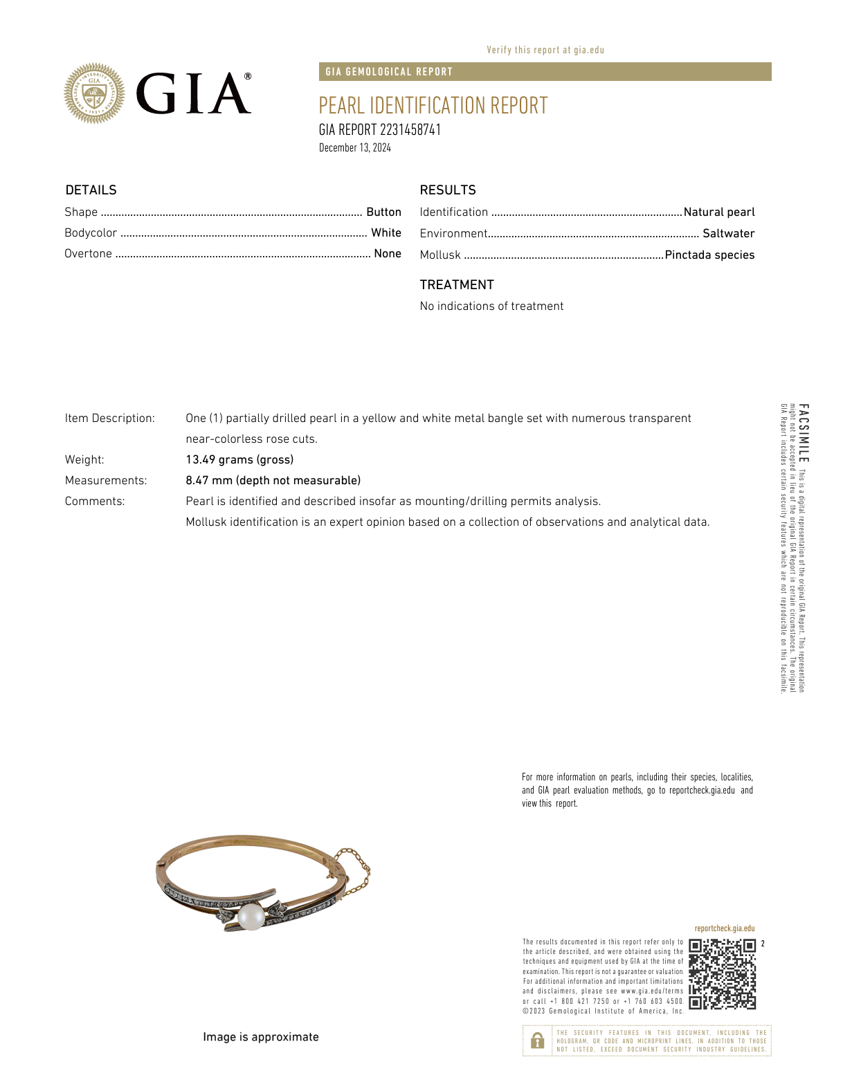 Antique Pearl & Diamond 18K Rose Gold Silver Bangle Bracelet for Women - Elegant Vintage Jewelry Gift for Wedding, Anniversary & Special Occasions