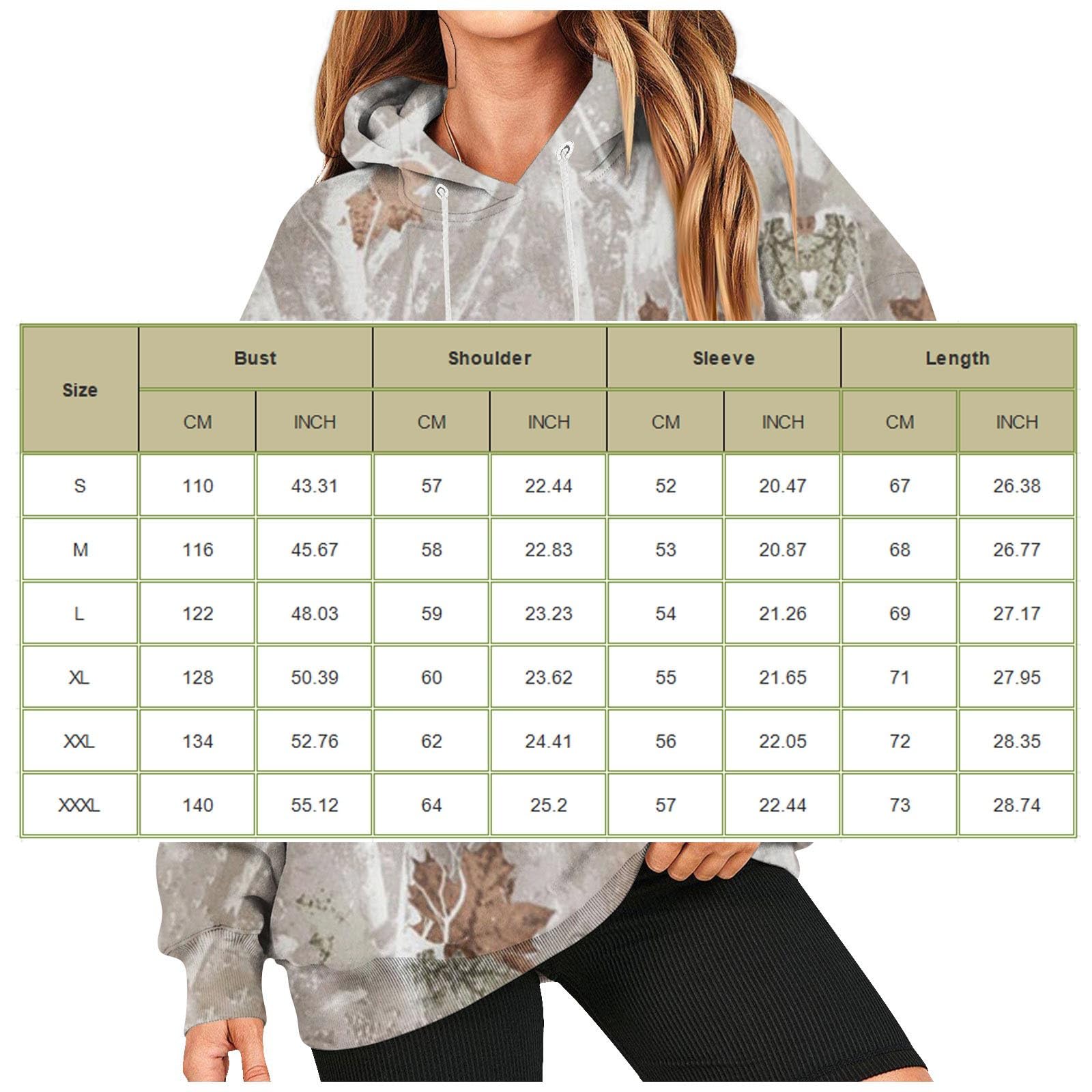 Women's Camo Hoodie with Maple Leaf Print - Long Sleeve Fleece Pullover with Drawstring for Fall & Winter | Cozy Outdoor Wear, Casual Street Style, Camping & Hiking Apparel