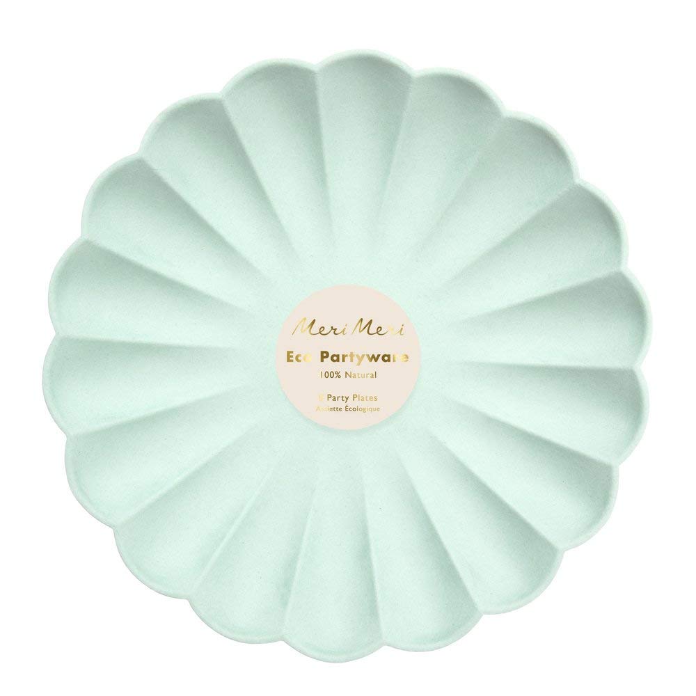 Eco-Friendly Compostable Party Plates - Pack of 8 Biodegradable Disposable Plates for Birthday, Wedding & Special Occasions | Sustainable Single-Use Tableware for Picnics, BBQs & Celebrations