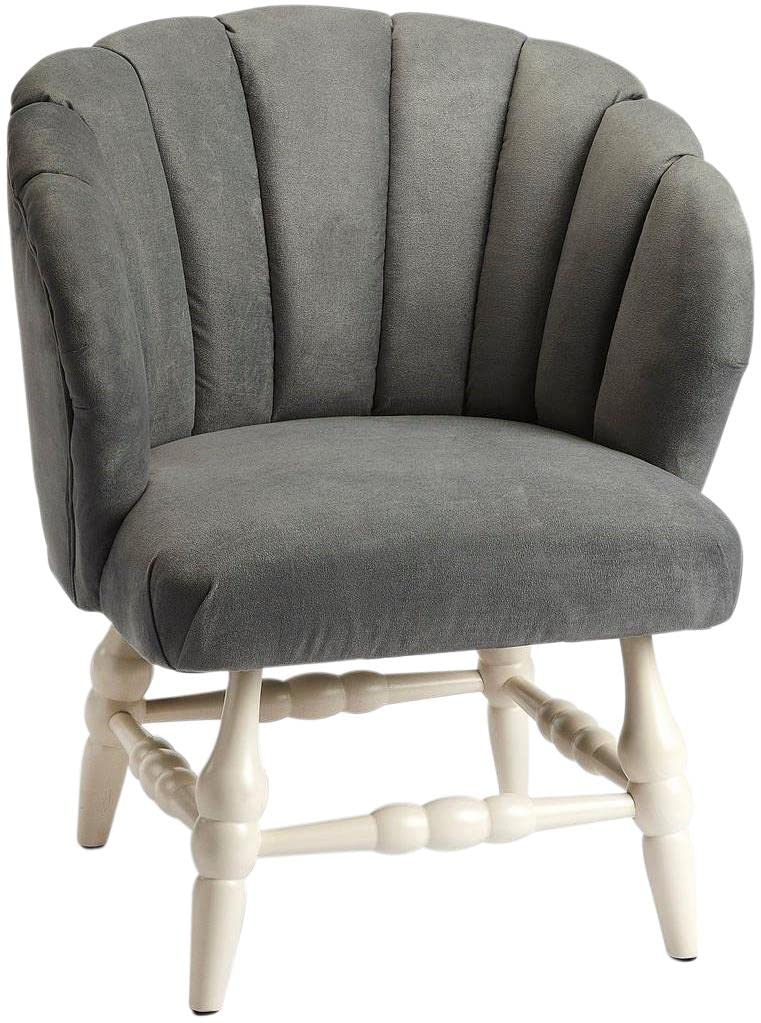 Stylish Gray and White Butler Specialty Accent Chair - Perfect for Living Room, Bedroom & Office Decor