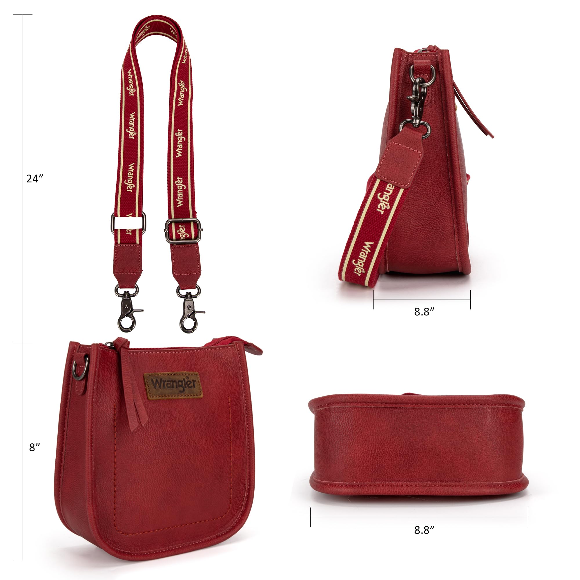 Wrangler Small Crossbody Bags for Women - Cute Mini Shoulder Purse Handbag - Perfect for Daily Use, Travel & Shopping