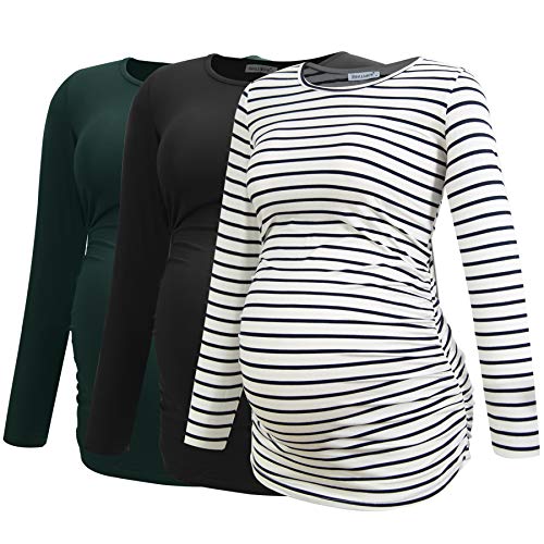 Black-deep Green-white Stripe(3 Packs)