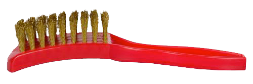 KR Strikeforce Premium Red Shoe Brush - Gentle Bristles for Leather, Suede & Sneakers - Perfect for Cleaning, Polishing & Shoe Care at Home or On-The-Go