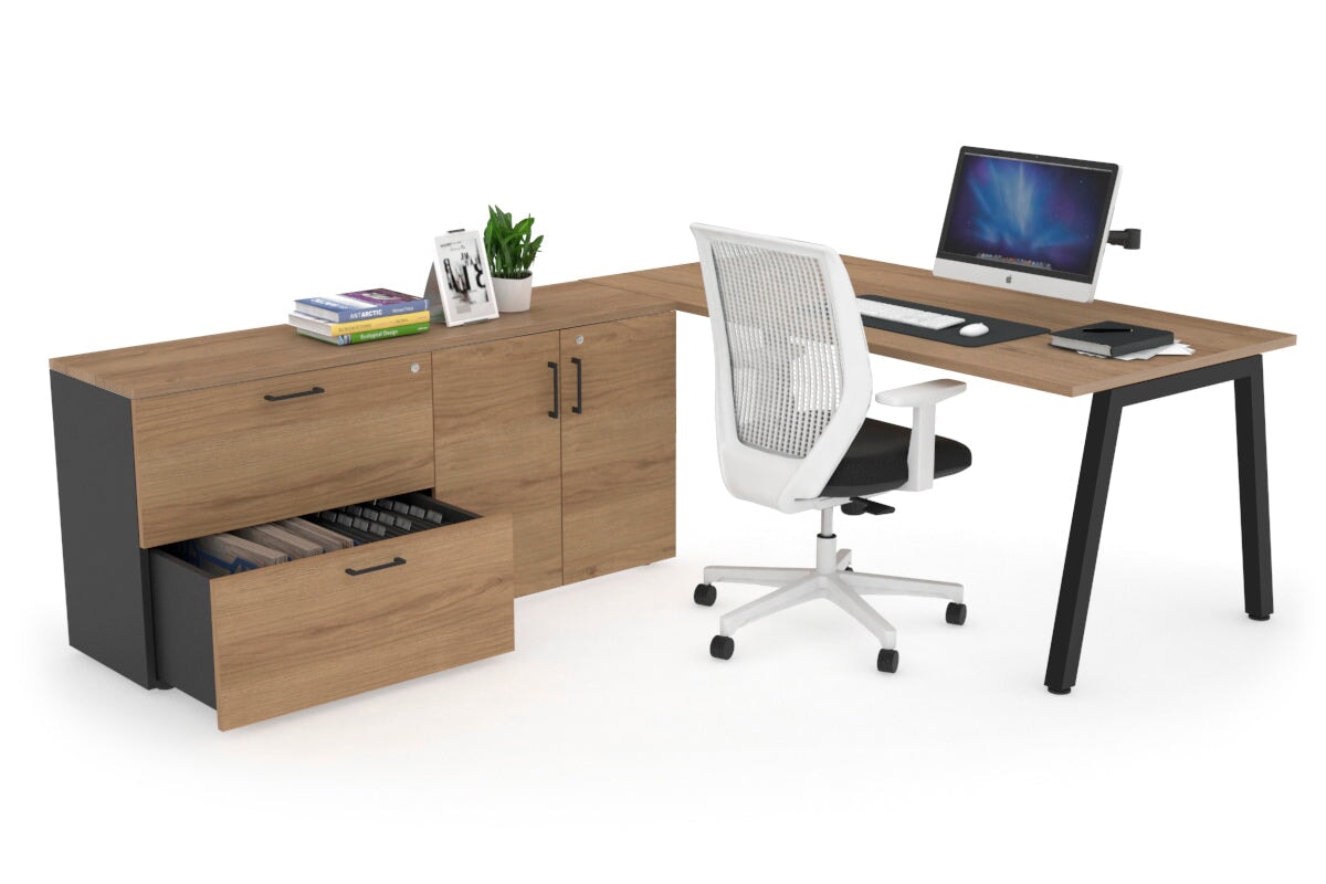 Quadro A Executive Office Chair - Black Frame [1800L x 700W] - Ergonomic Desk Chair for Home Office & Conference Room
