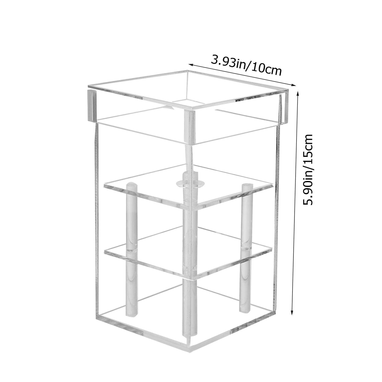 Hemoton Acrylic Flower Box for Desktop Decor & Gifts