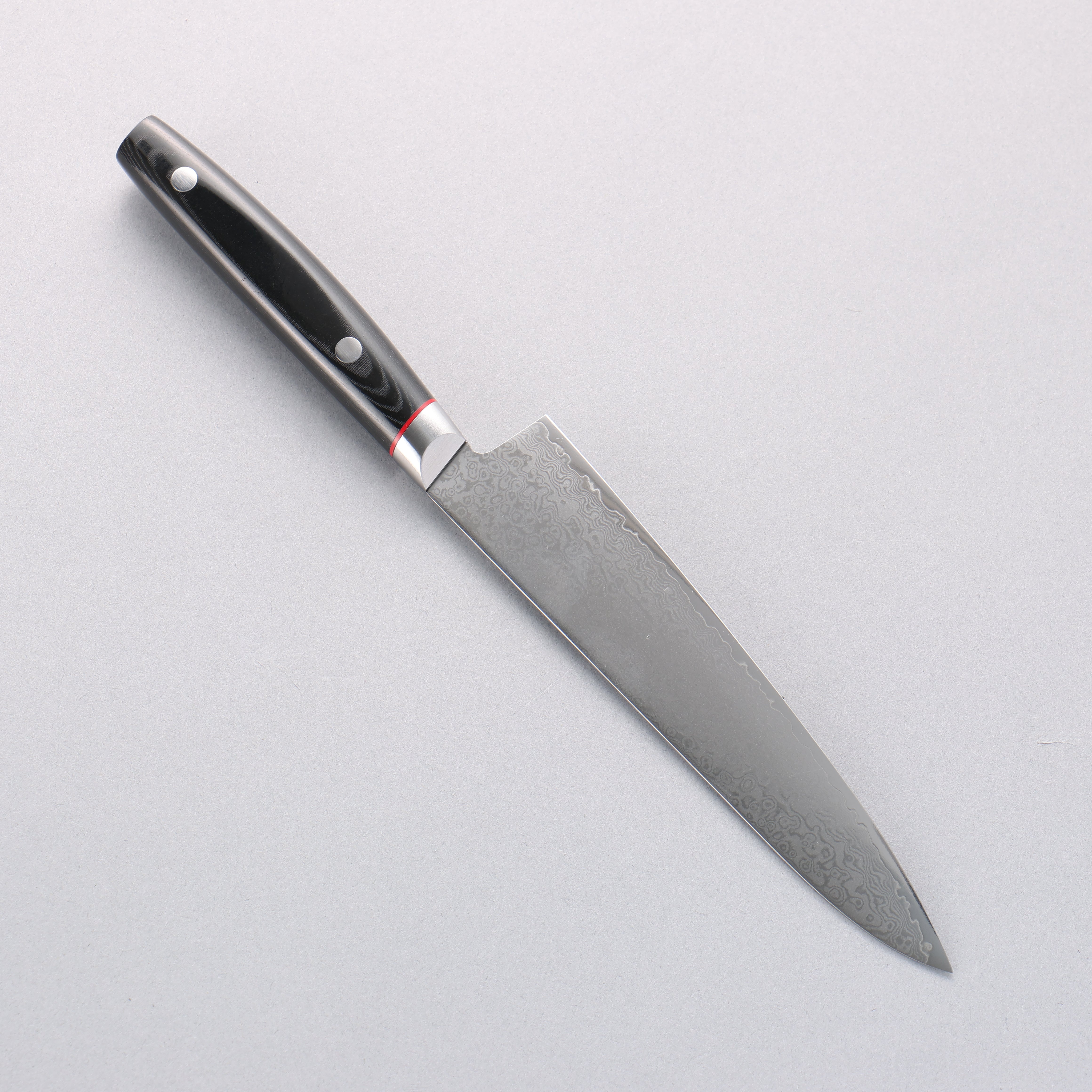 Premium Seisuke Saiun VG10 Damascus Petty Utility Knife 150mm - Black Micarta Handle - Perfect for Slicing, Peeling & Precision Kitchen Tasks