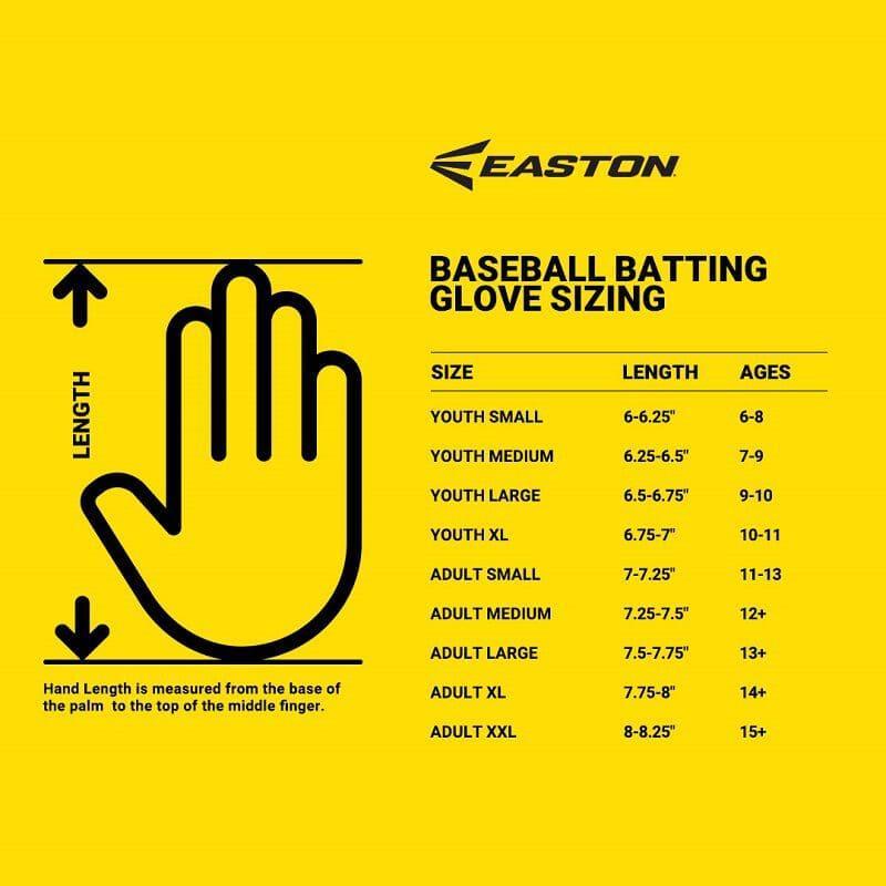 Easton Walk Off Ethos Baseball Batting Gloves - Premium Leather Batting Gloves for Baseball & Softball - Perfect for Training, Games & Practice Sessions