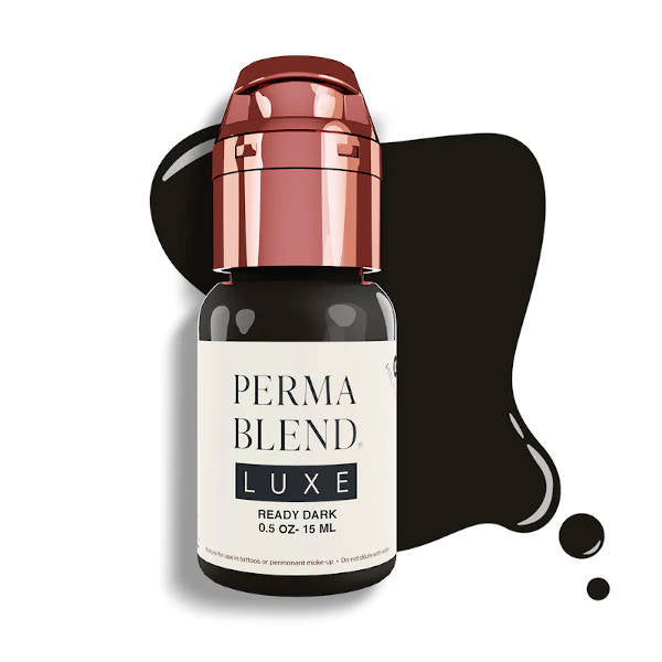 Perma Blend Luxe Ready Dark Pigment - Professional Tattoo Ink for Artists - Perfect for Permanent Makeup & Body Art Tattooing