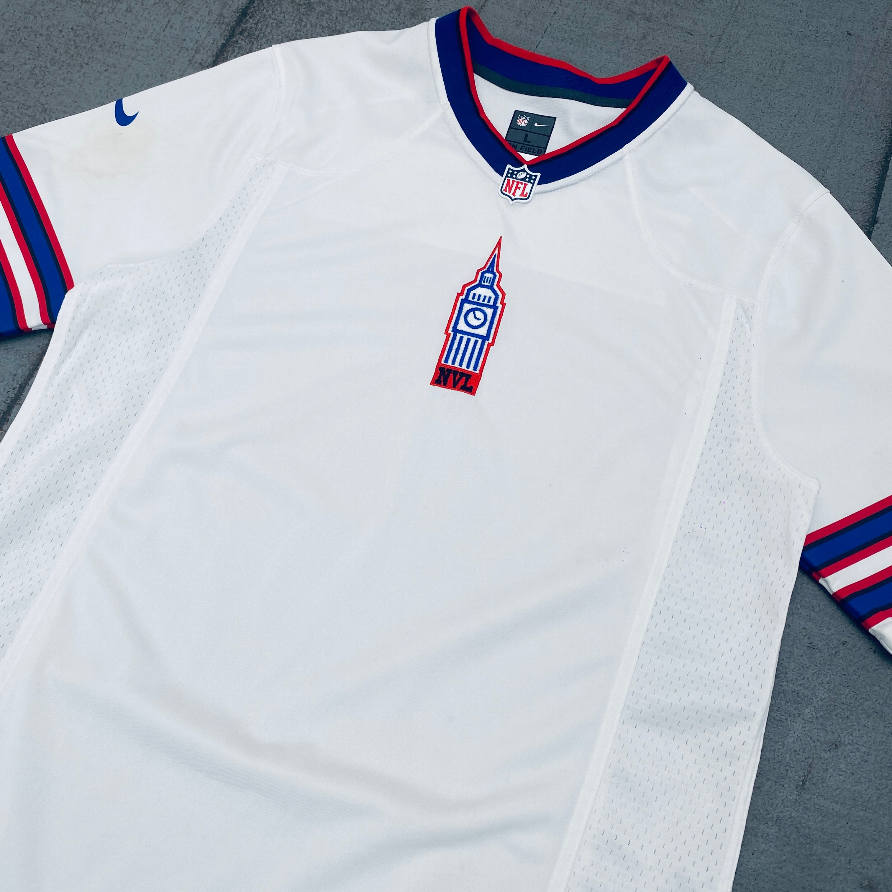 NFL: Buffalo Bills Embroidered Logo Nike Jersey - Size L - Perfect for Game Day, Tailgating & Fan Gear