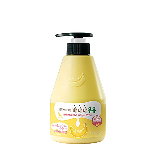 KWAILNARA Banana Milk Body Lotion 560g (19.75oz) - Moisturizing & Nourishing Skin Care for Dry Skin - Perfect for Daily Hydration & After Shower Use