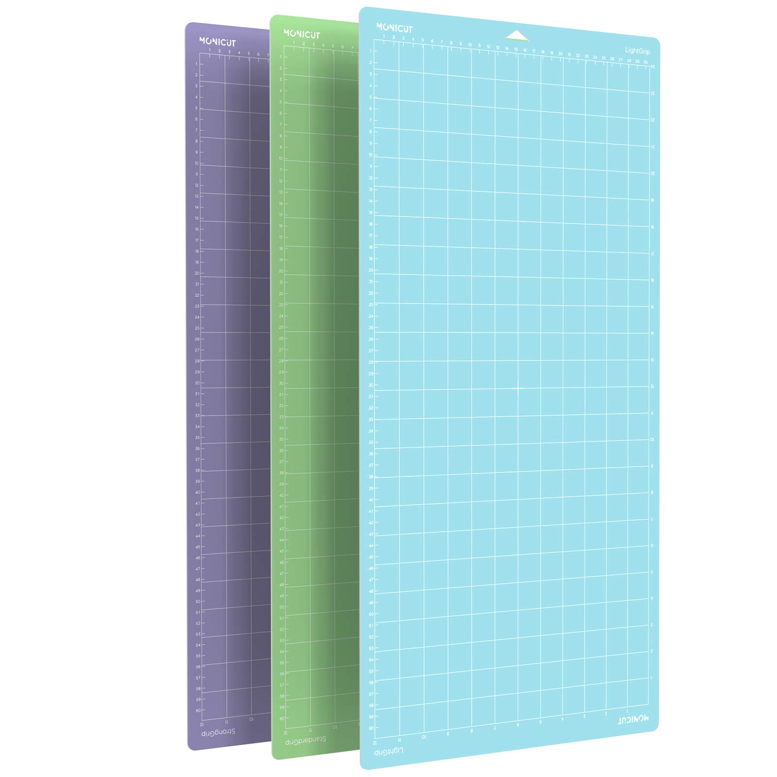12x24 Inch Self-Healing Cutting Mat Set - 3 Pack Non-Slip Craft Mats for Cricut Maker 3, Maker, Explore 3, Air 2, Air & One (LightGrip/StandardGrip/StrongGrip) - Perfect for DIY Crafts, Quilting, Sewing, Scrapbooking & Vinyl Projects