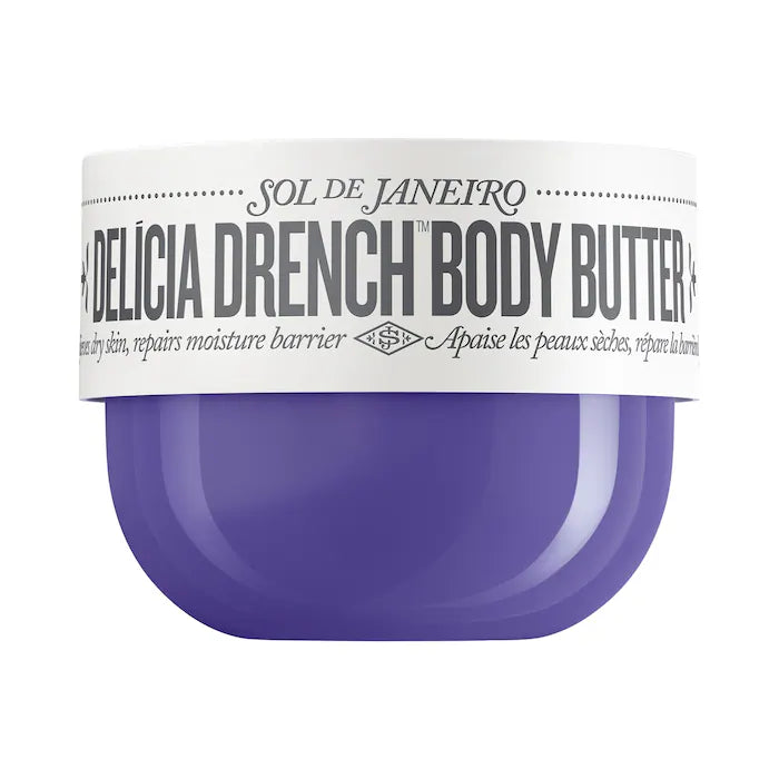 Delicia Drench™ Deep Hydrating Body Butter with Skin Barrier Repair | Sol de Janeiro | Ultra Moisturizing for Dry Skin, Perfect for Daily Use & After Sun Care