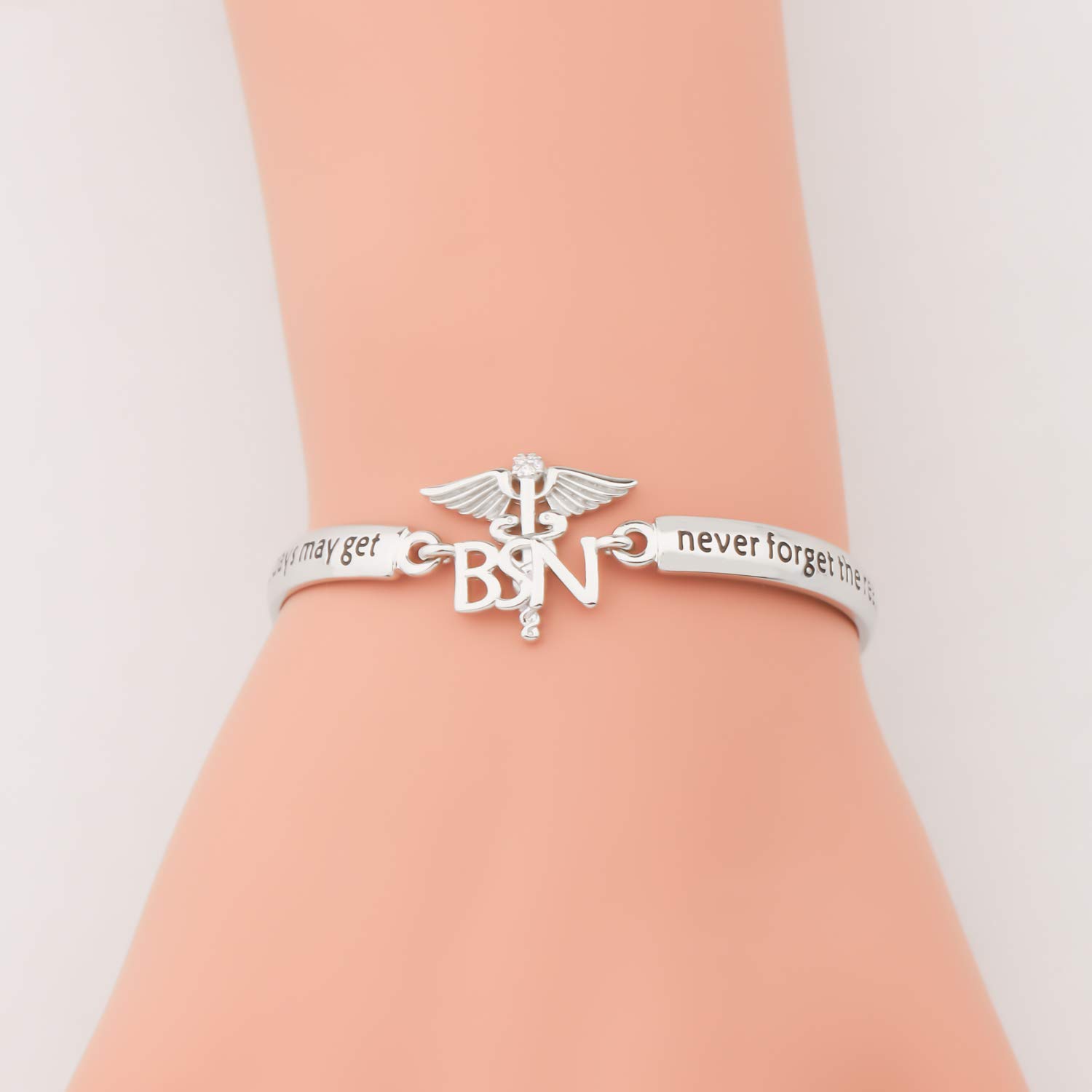 BNQL BSN Graduation Bracelet - Inspirational Nursing Jewelry Gift for Nurses, BSN Graduates & Healthcare Professionals | Perfect for Graduation, Birthday & Appreciation Gifts