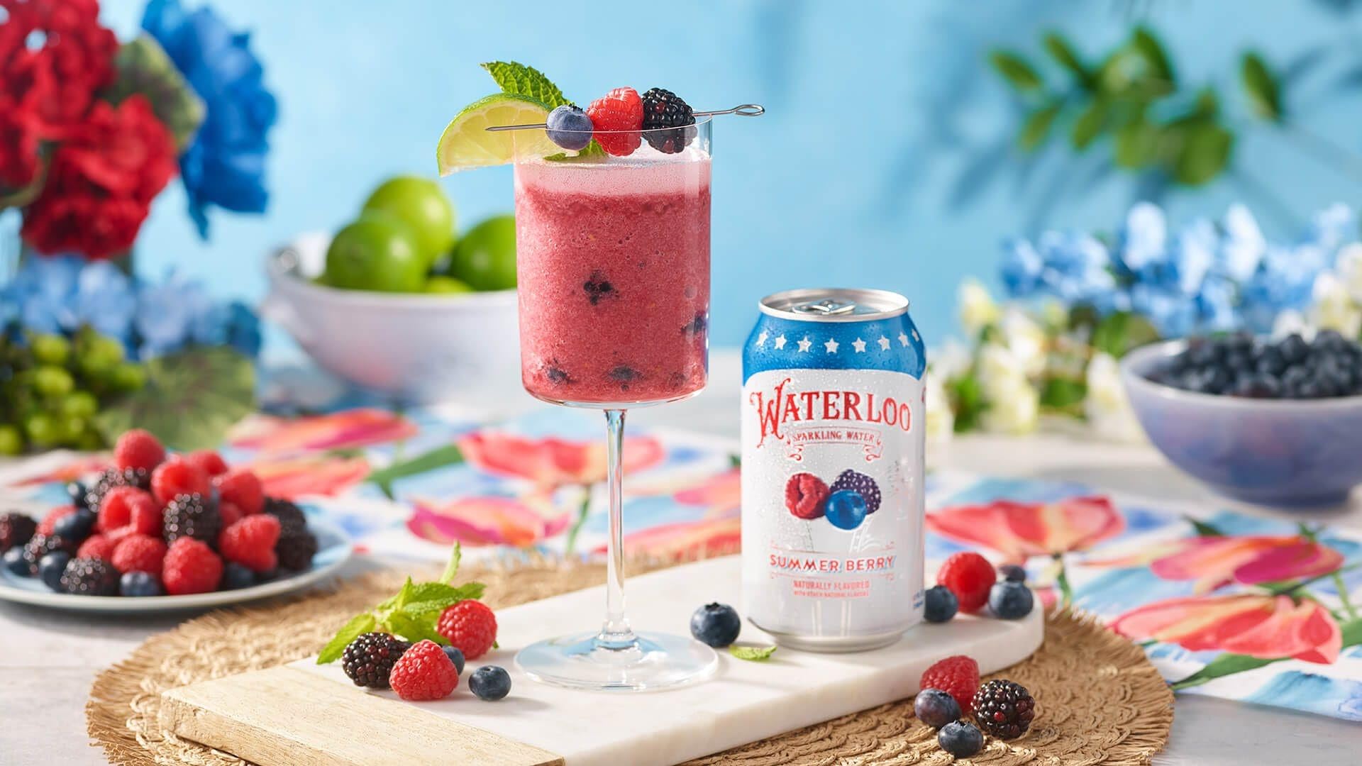 **Waterloo Sparkling Fruit Flavored Water - Zero Calorie, Sugar & Sodium | Naturally Flavored Variety Pack (8 Flavors, 24 Cans) | Refreshing Hydration for Workouts, Parties & Healthy Lifestyle**