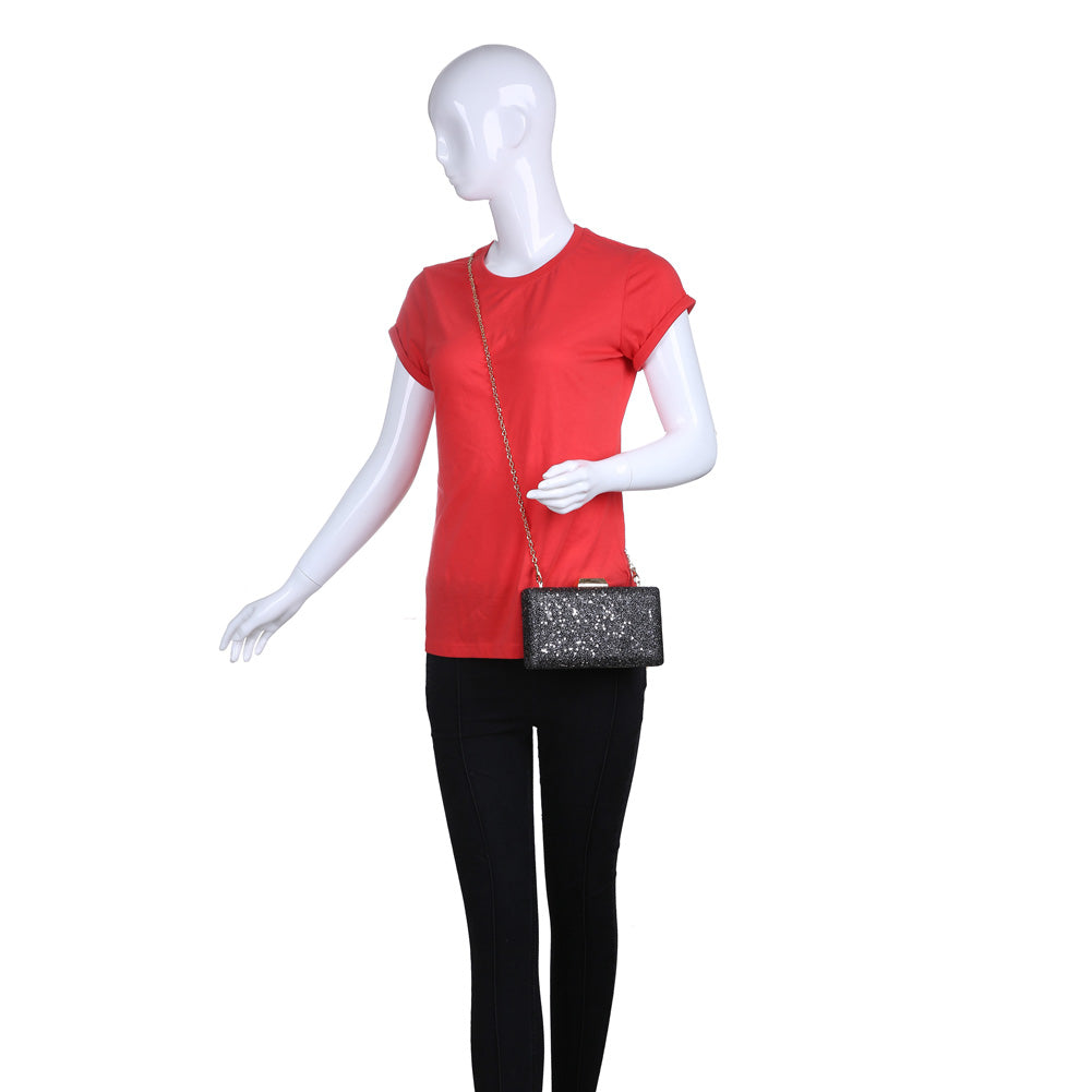 Elegant Floral Confetti Evening Clutch Purse for Women - Perfect for Weddings, Parties & Special Occasions