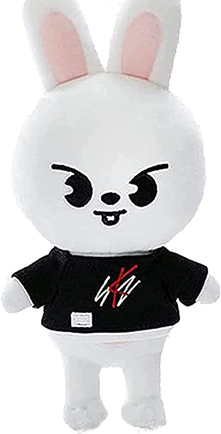 Skzoo Plush Toys - Stray Kids Official Soft Stuffed Dolls, Cute Cartoon Plushie Gift for K-Pop Fans & Kids (White Rabbit) - Perfect for Birthday Gifts, Room Decor & K-Pop Collections