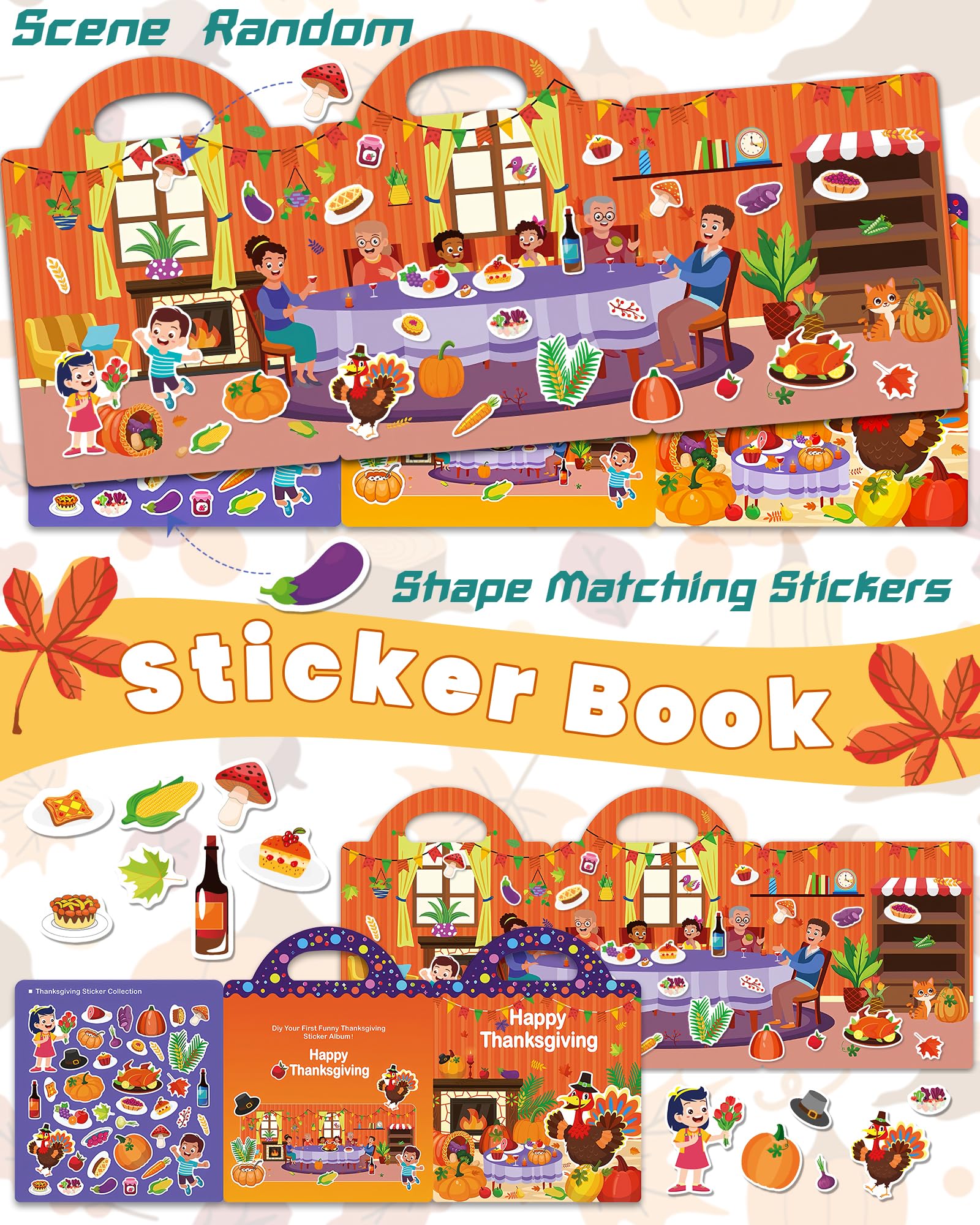 Reusable Sticker Book for Toddlers 1-4 Years - Fun Educational Activity Book with 500+ Stickers for Boys & Girls - Perfect Travel Toy, Birthday Gift & Learning Tool for Preschoolers - Ideal for Airplane, Car Rides & Quiet Playtime