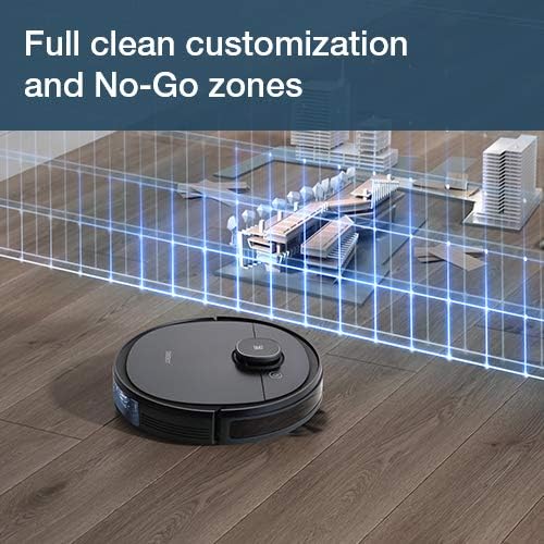 ECOVACS DEEBOT OZMO 920 Smart Robot Vacuum and Mop - Laser Navigation, No-Go Zones, Multi-Floor Mapping, Alexa & App Control - Perfect for Hardwood Floors & Pet Hair Cleaning (Black)
