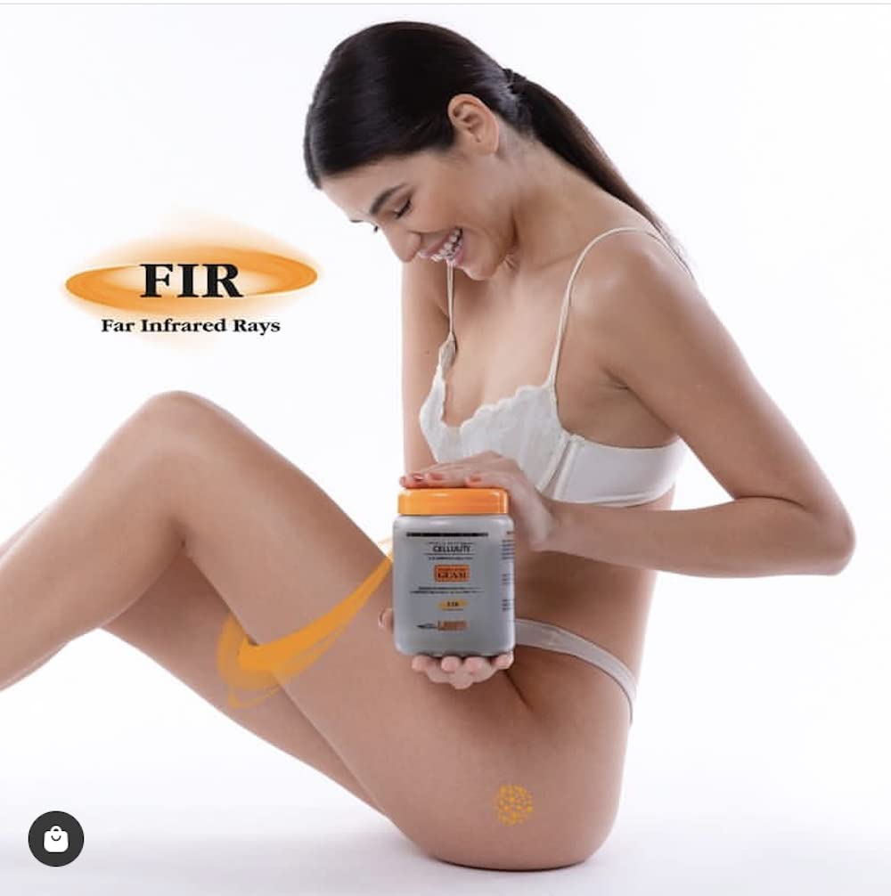 Guam Anti-Cellulite Infrared Body Wrap – Hot Seaweed Slimming Treatment with FIR Technology & Black Tourmaline | Professional Cellulite Reduction & Skin Tightening Body Mud (2.2LB) for Spa, Home Use & Postpartum Recovery