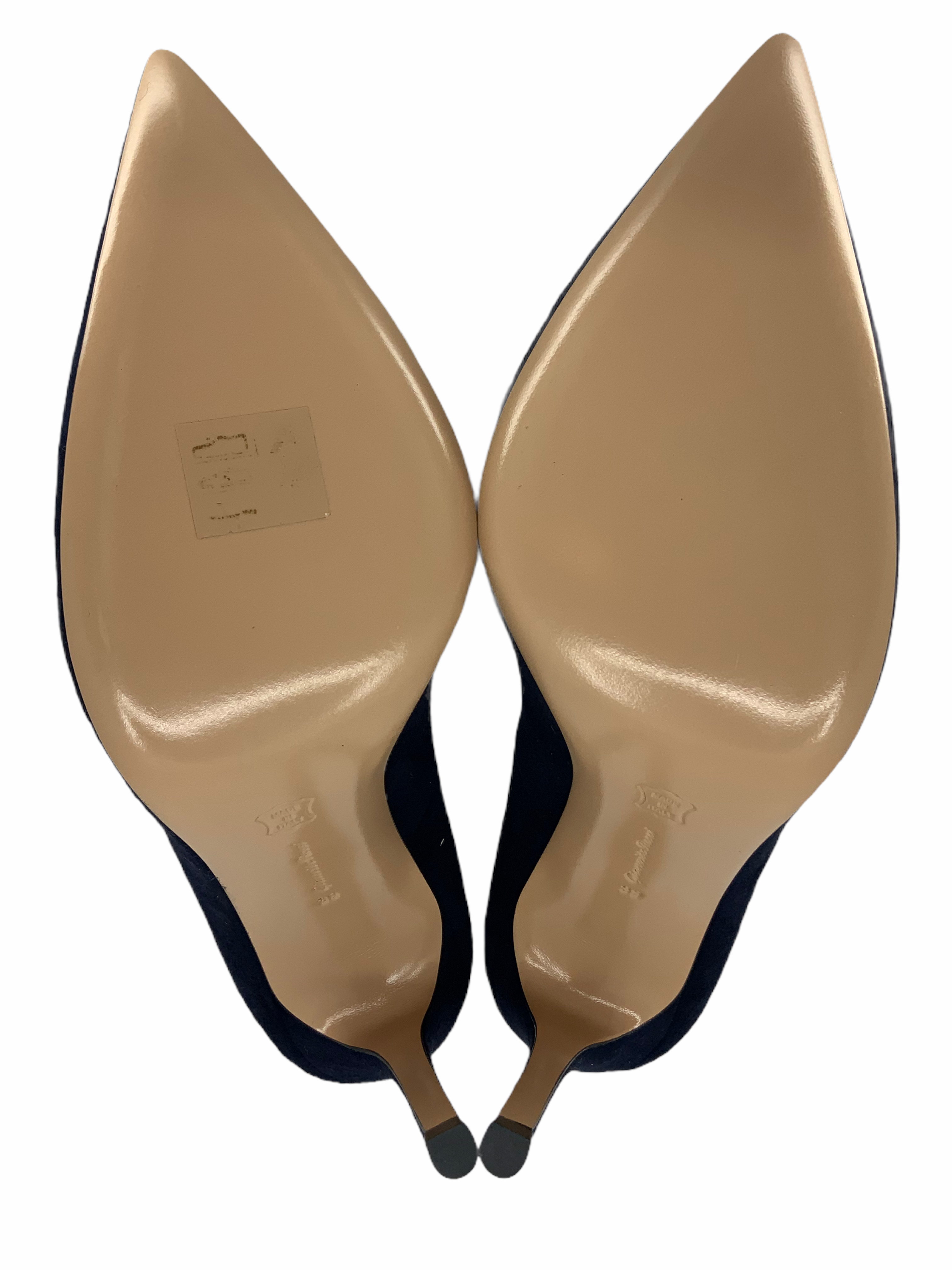 Gianvito Rossi Women's Suede Pointed Toe High Heel Pumps Size 9 US - Elegant Dress Shoes for Work, Party & Special Occasions