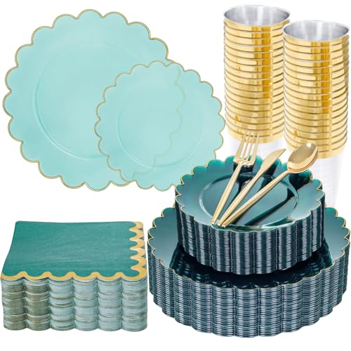 Clear Green with Gold