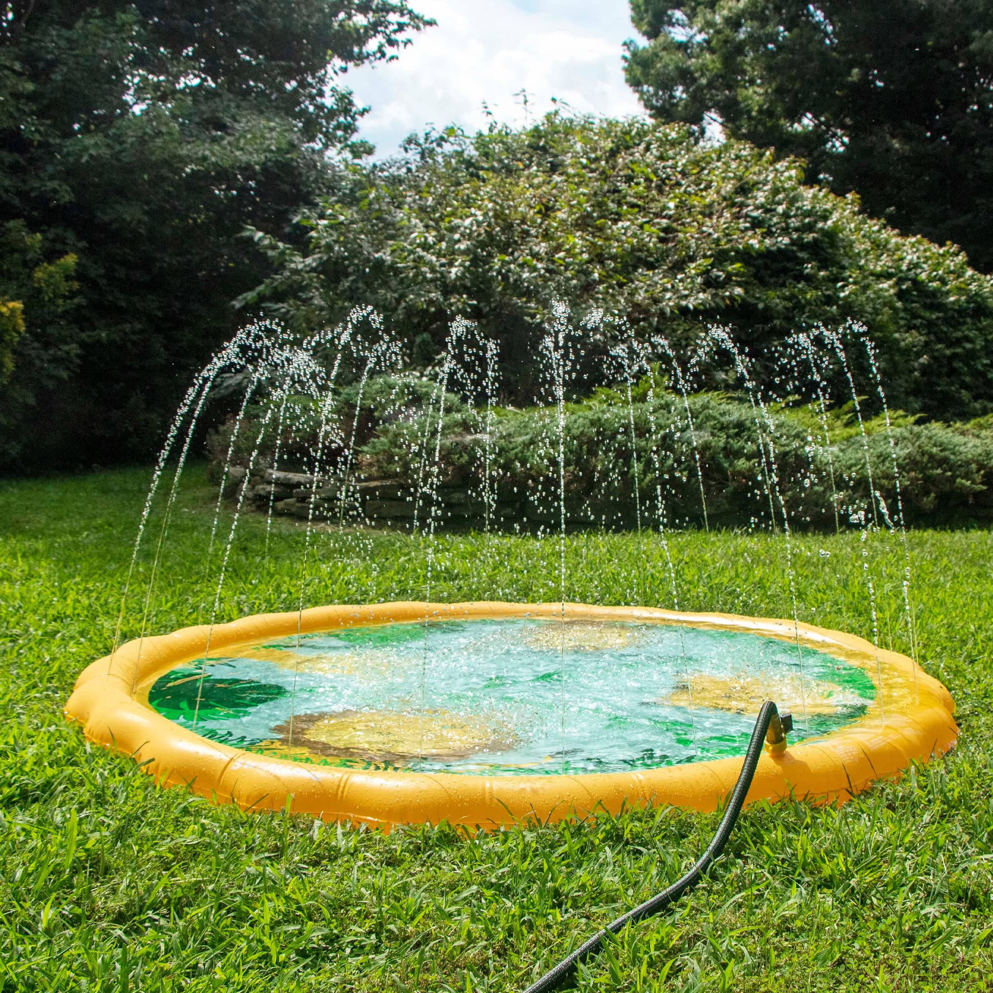 Inflatable Safari Sprinkler Mat for Kids - 60