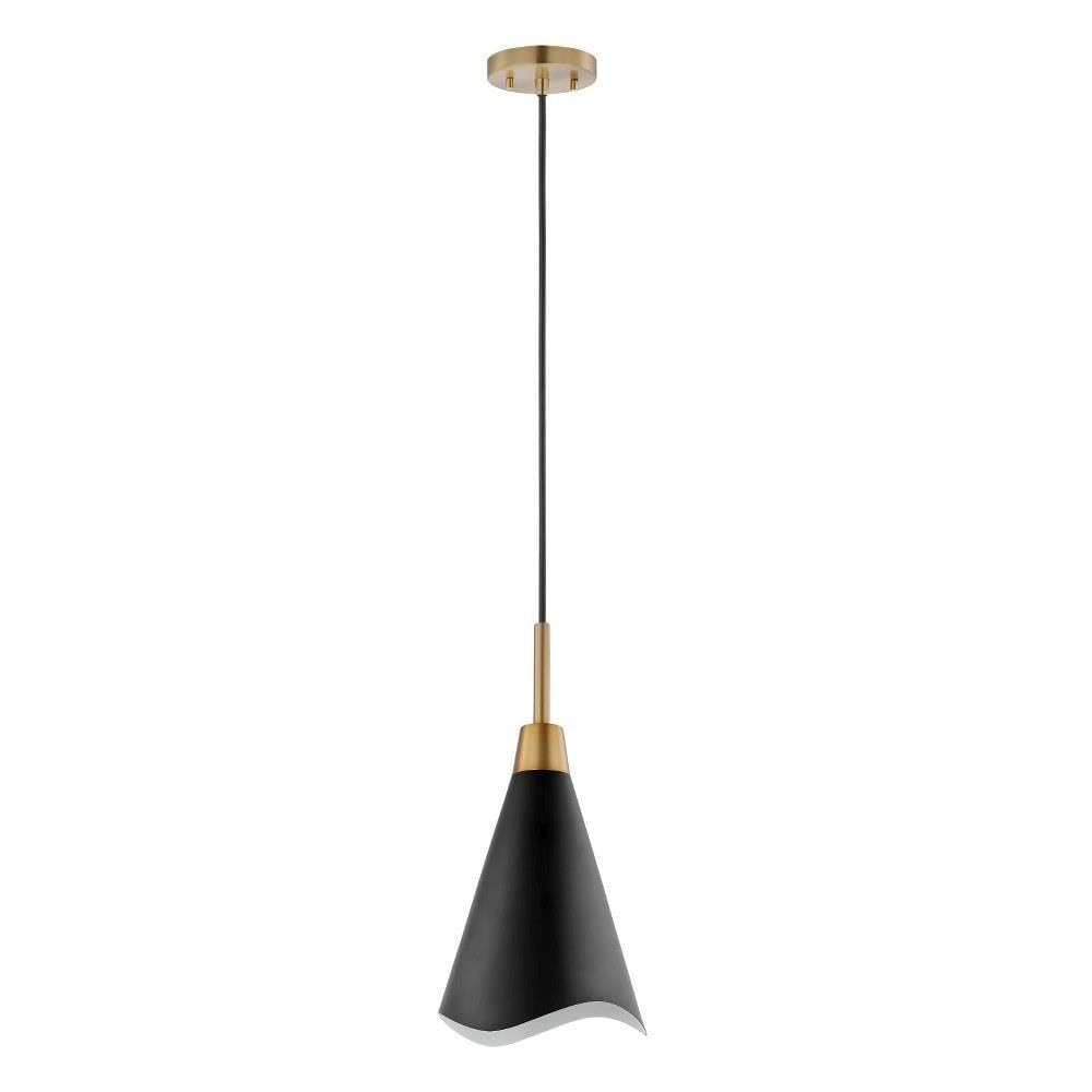 Nuvo Tango Mid-Century Modern 1-Light Small Pendant Light Fixture - 16