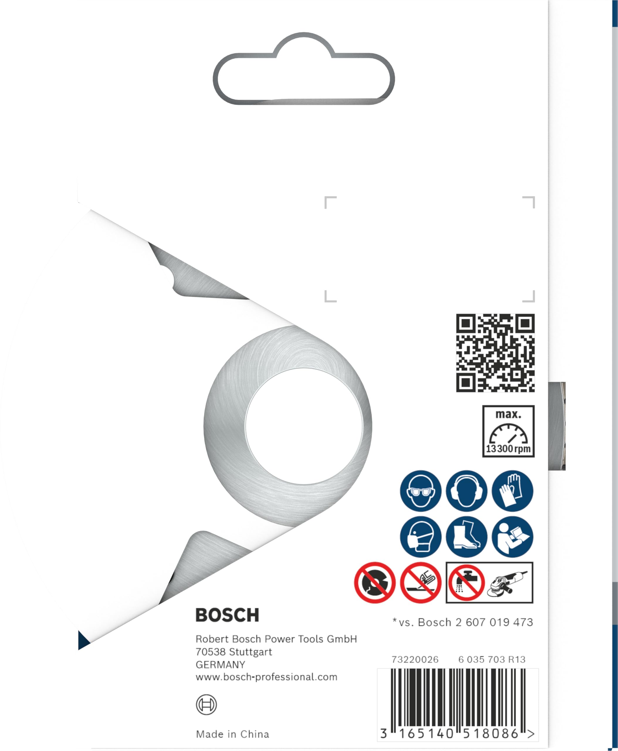 Bosch 2608602478 Diamond Cutting Disc - Premium Turbo Segmented Blade for Ceramic Tile, Porcelain & Stone - Fast, Clean Cuts for DIY & Professional Tile Installation