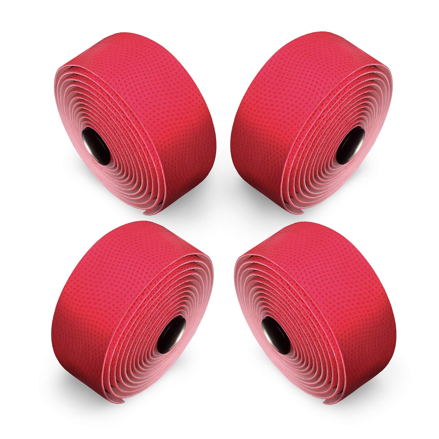 Premium PU Bike Handlebar Tape (2-Pack) - Black, Red, White, Pink, Blue - Non-Slip Cycling Grip for Enhanced Comfort & Control - Perfect for Road Bikes, Mountain Bikes & Commuting