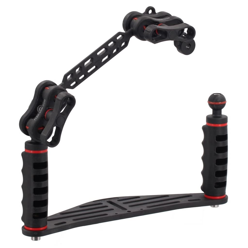 FLEX-ARM ST20212 Waterproof Camera Housing - 18cm Adjustable Arms with YS Termination for Underwater Photography | Perfect for Scuba Diving, Snorkeling & Marine Exploration