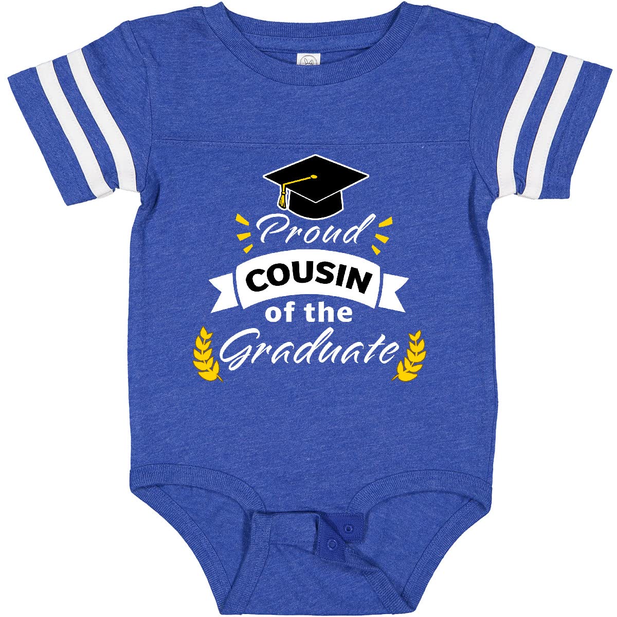 Inktastic Family Graduation - Proud Cousin of The Graduate Baby Bodysuit | Cute Infant Onesie for Graduation Celebrations & Family Photos | Perfect Gift for Graduation Parties & Milestone Events