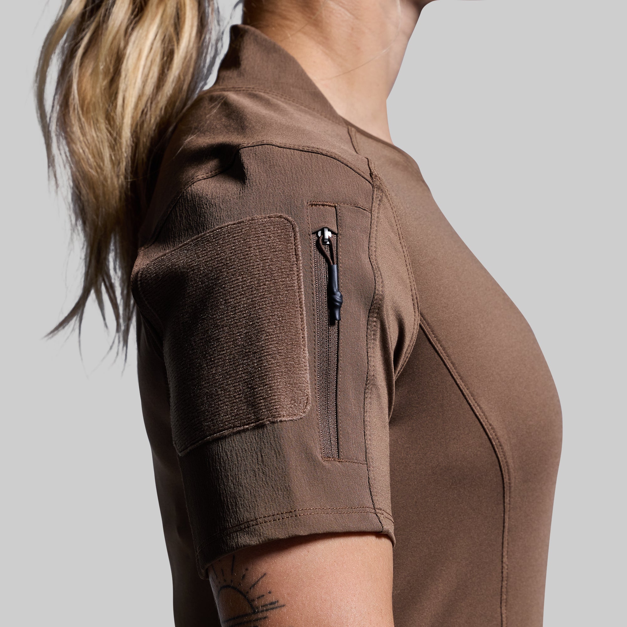 Women's Coyote Brown Op Top - Comfortable & Stylish Casual Shirt for Outdoor Adventures, Hiking & Everyday Wear