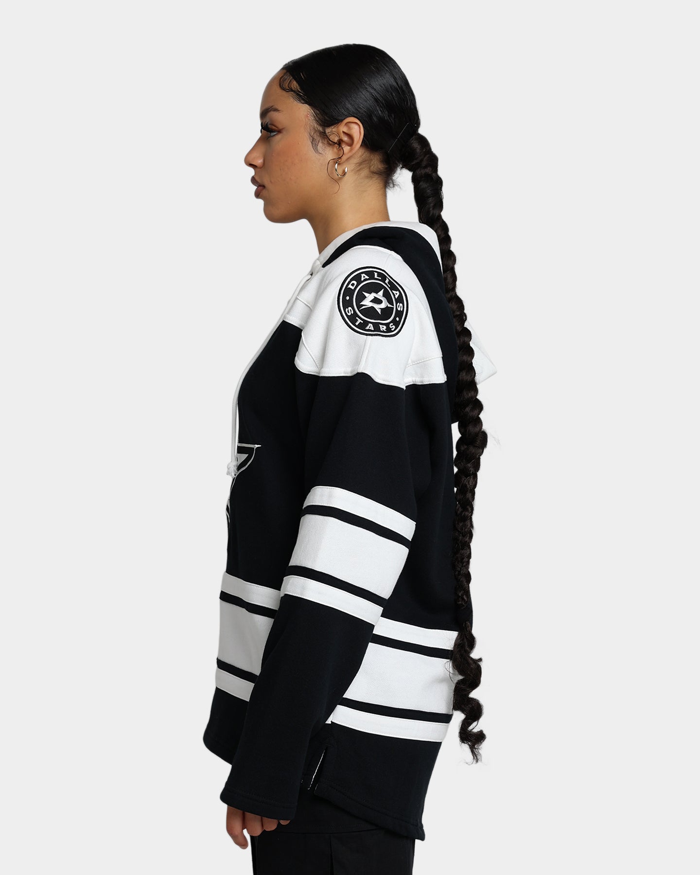 47 Brand Dallas Stars Superior Lacer Hoodie - Jet Black NHL Hockey Fan Apparel for Men & Women - Perfect for Game Day, Tailgating and Casual Wear