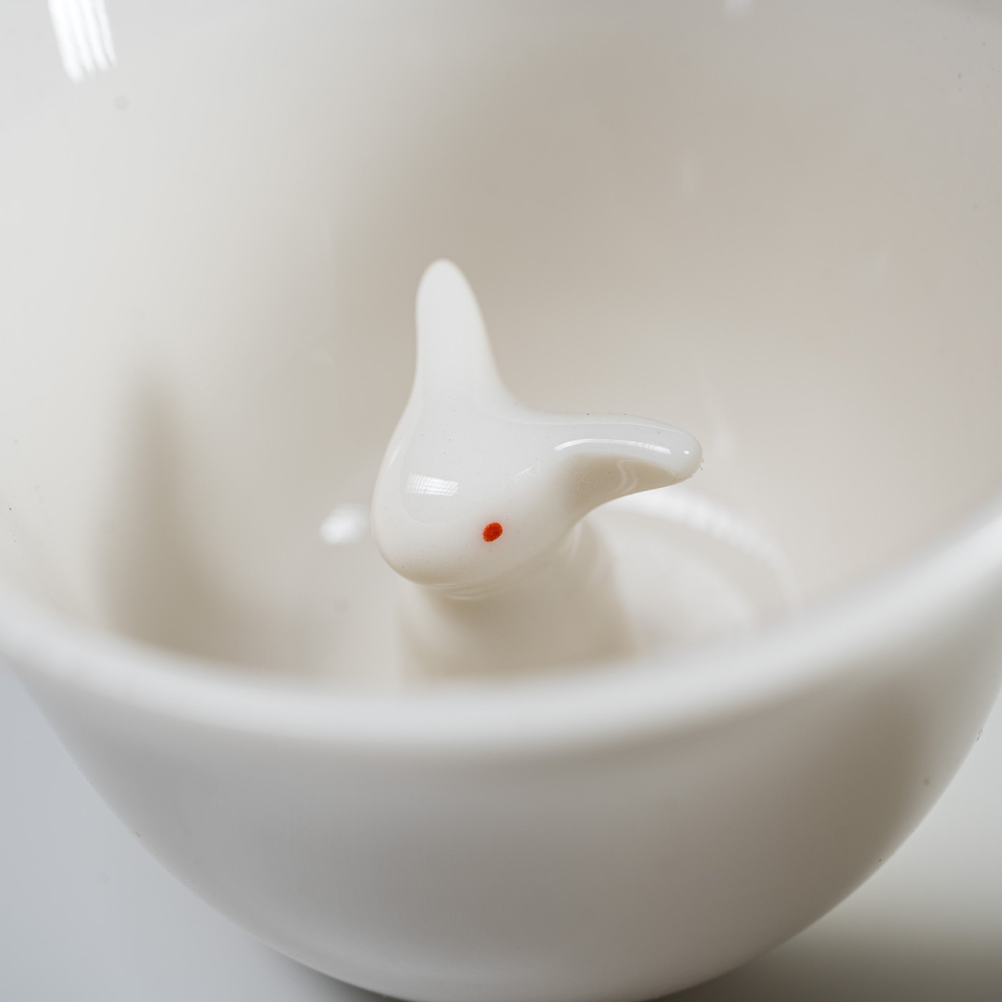 Japanese Rabbit Pair Sake Cup Set - Handmade Ceramic Drinking Cups for Sake, Tea or Coffee - Perfect for Romantic Dates, Japanese Tea Ceremonies & Gift Giving