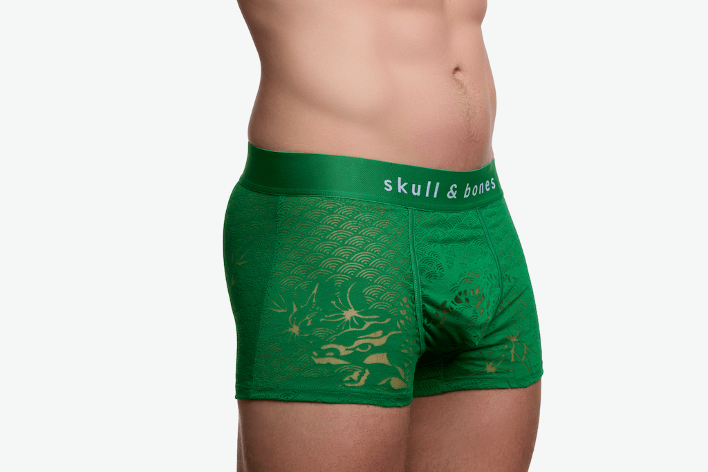 Dragon Burnout Green Trunk - Stylish Durable Travel Luggage for Men & Women | Perfect for Air Travel, Road Trips & Outdoor Adventures
