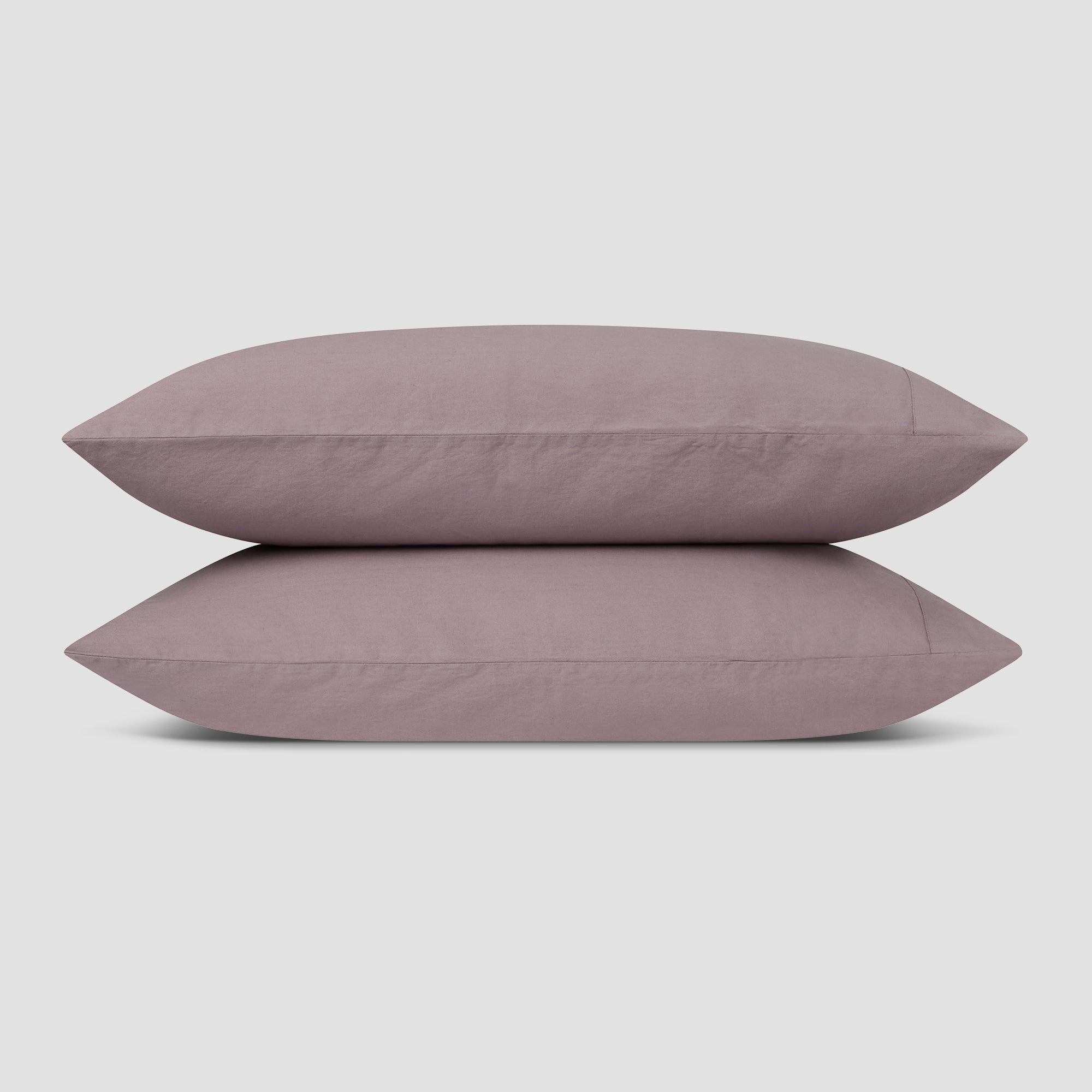 Organic Elderberry Linen Blend Pillowcase Set of 2 - Breathable & Hypoallergenic Bedding for Better Sleep - Perfect for Home, Hotel, and Spa Use