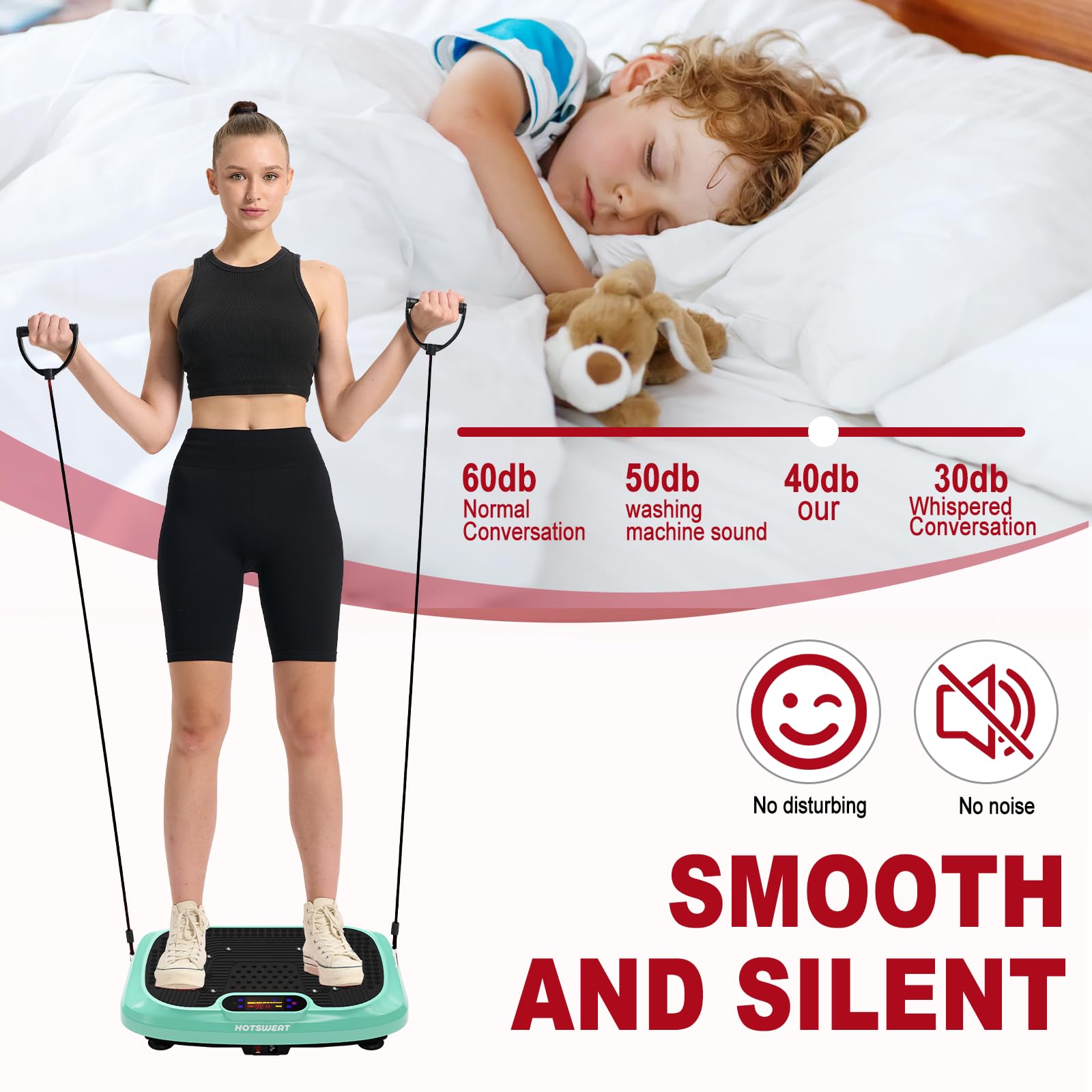 Vibration Plate Exercise Machine for Lymphatic Drainage & Weight Loss - Power Plate Vibrating Platform with 120 Speed Levels - Home Gym Workout Equipment for Cellulite Reduction, Muscle Recovery & Fitness Training