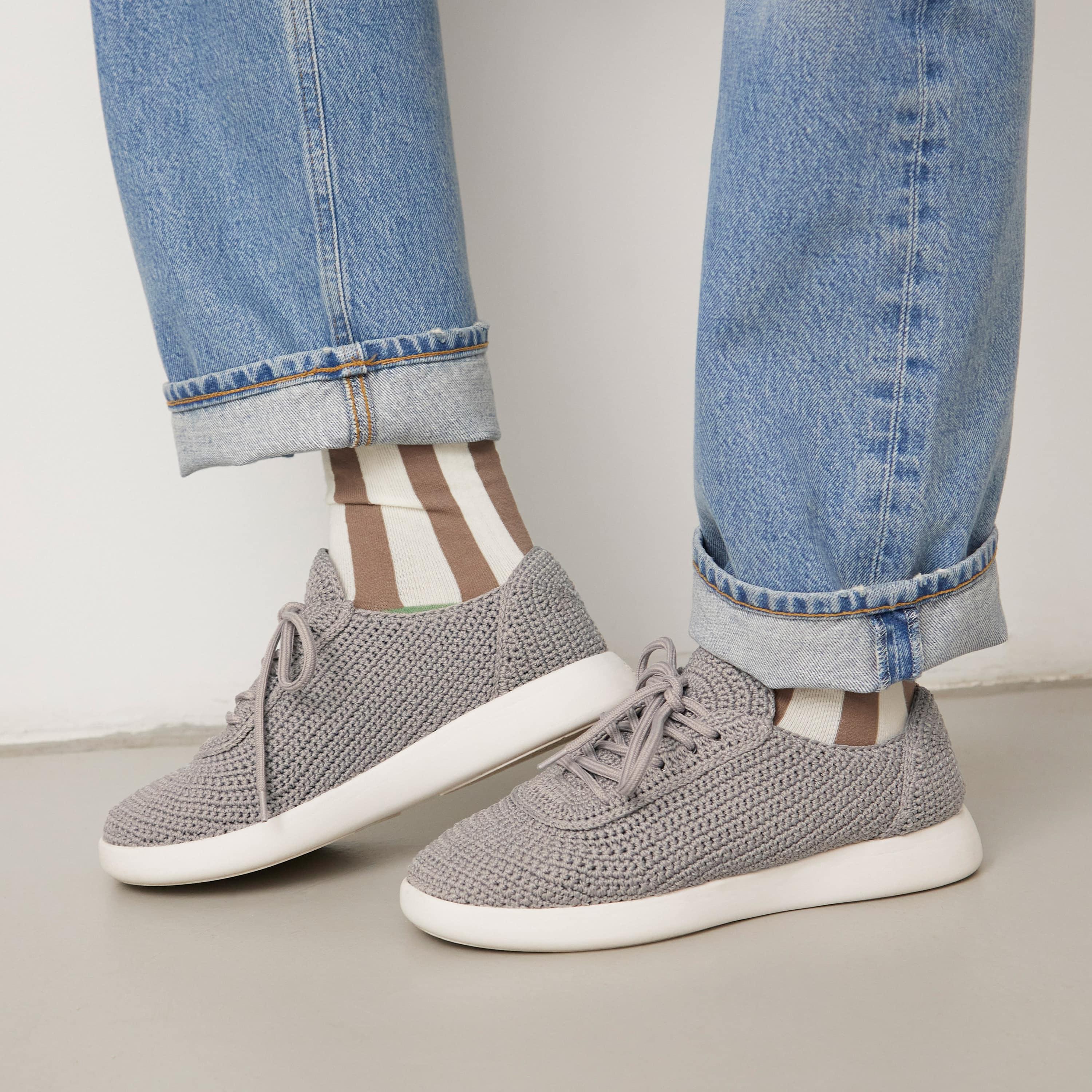 Asha Sneakers - Hand Crocheted Cloud Comfort Shoes for Women | Breathable Lightweight Walking Shoes | Perfect for Casual Wear, Yoga & Outdoor Activities