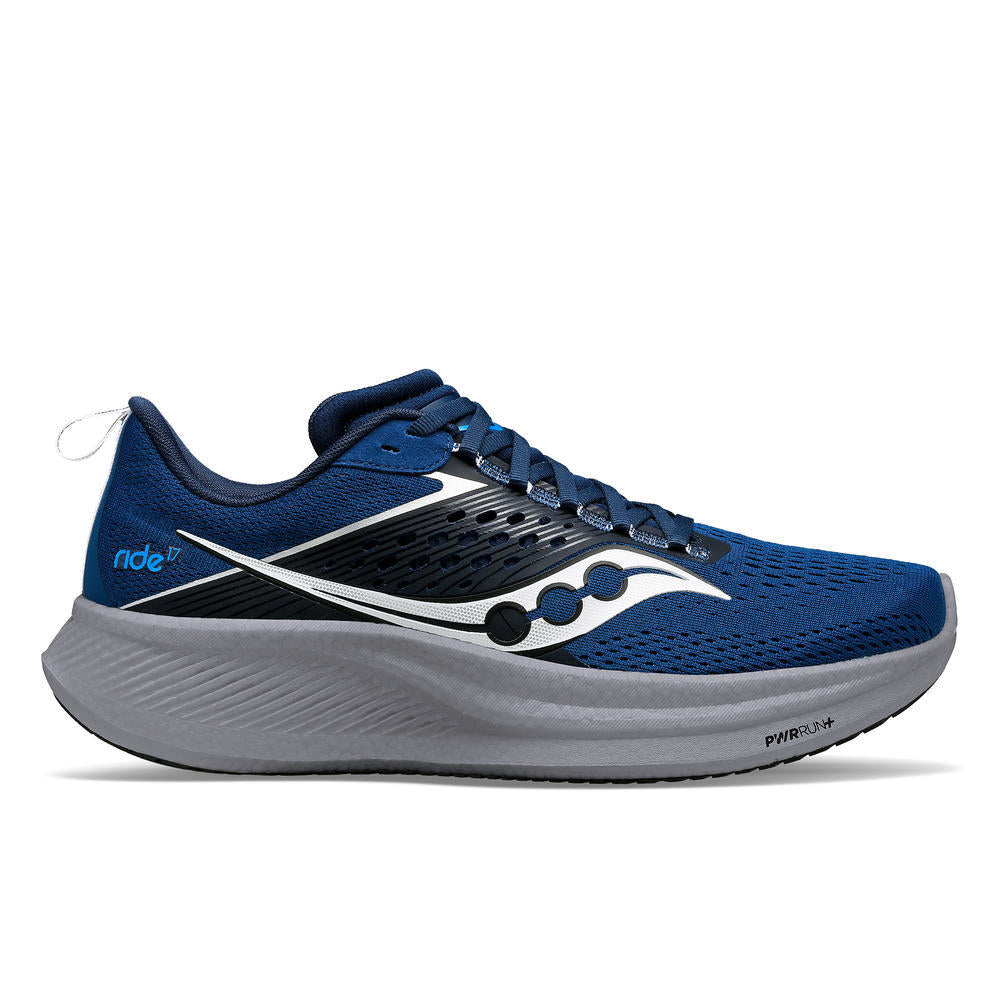 Saucony Ride 17 Men's Running Shoes - Lightweight Cushioned Sneakers for Road Running & Jogging | Perfect for Marathon Training & Daily Workouts