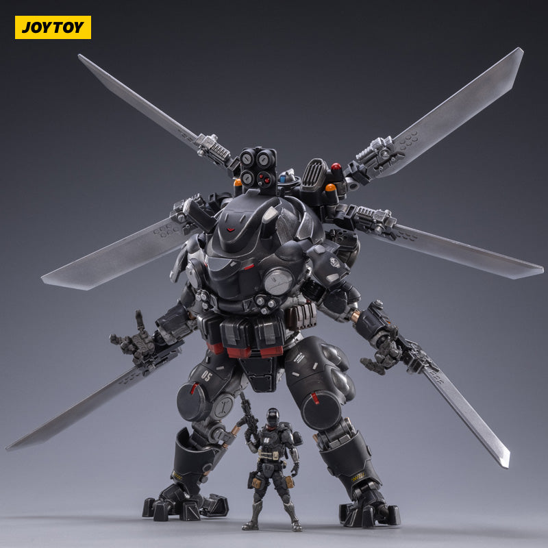 Iron Wrecker 05 Orbital Combat Mecha - Night Attack Type | High-Tech Sci-Fi Action Figure | Perfect for Collectors & Battle Scenes