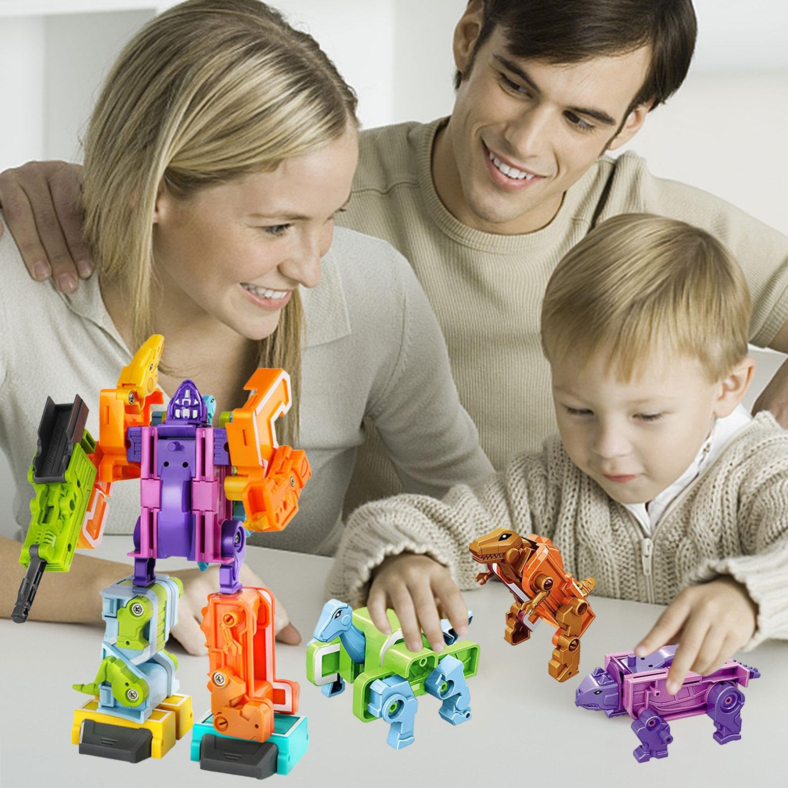 Fulenyi Transforming Number Robots - Interactive Learning Toy for Preschool Kids | STEM Educational Robot Action Figures for Boys & Girls | Perfect for Classroom Activities & Birthday Gifts